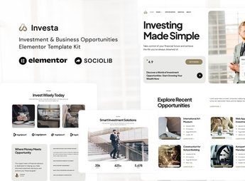 Investa – Investment & Business Opportunities Elementor Template Kit