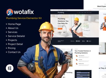 Wotafix – Plumbing Service Elementor Template Kit