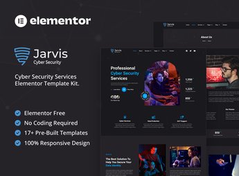 Jarvis – Cyber Security Services Elementor Template Kit