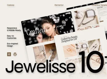 Jewelisse – Modern Luxury Jewelry Store Elementor Template Kit