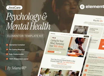 JiwaCare – Psychology & Mental Health Elementor Template Kit