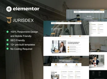 Jurisdex – Attorney & Law Firm Elementor Pro Template Kit