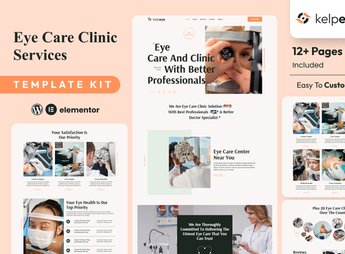 Kelpeye – Optometrist & Eye Care Elementor Template Kit