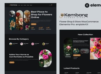 Kembang – Flower Shop & Store WooCommerce Elementor Pro Template Kit