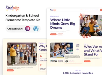 Kindergo – Kindergarten & School Elementor Template Kit