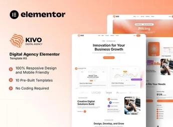 Kivo – Digital Agency Elementor Template Kit