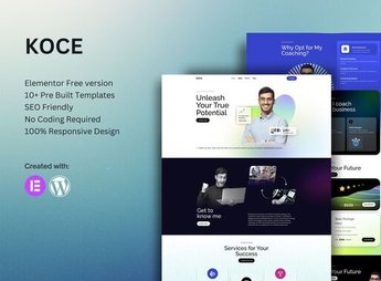 Koce – Life Coach & Motivator Elementor Template Kit