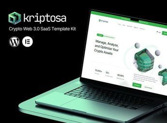 Kriptosa – Web3 SaaS Elementor Template Kit