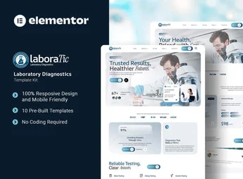 Laboratic – Laboratory Diagnostics Elementor Template Kit