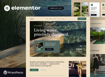 Lagoon – Pool Construction & Landscape Architecture Elementor Template Kit