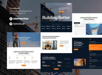Landmark – Construction & Building Services Elementor Template Kit
