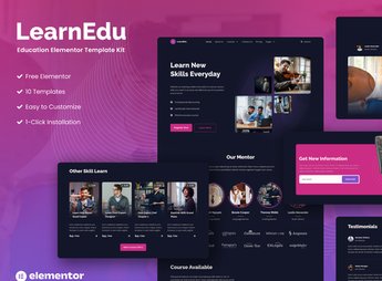 LearnEdu – Education & Online Learning Elementor Template Kit