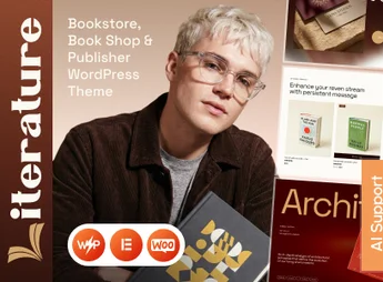 Literature – Book Store, Publisher & Bookshop WordPress Theme