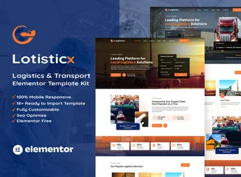 Logisticx – Logistics & Transportation Elementor Template Kit