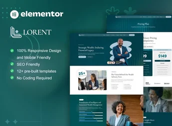 Lorent – Finance Advisor & Investment Elementor Template Kit
