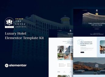 Lotuz – Luxury Hotel Elementor Template Kit