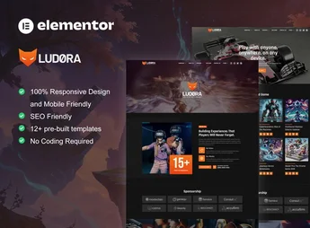 Ludora – Game Developer & Studio Elementor Pro Template Kit