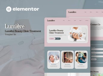 Lumiere – Beauty Clinic Treatment Elementor Template Kit