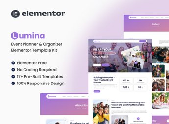 Lumina – Event Planner & Organizer Elementor Template Kit