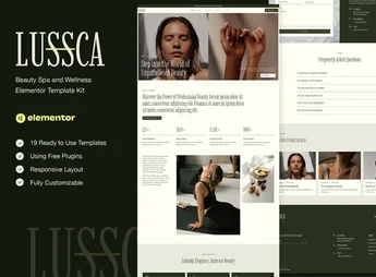 Lussca – Beauty Spa & Wellness Elementor Template Kit
