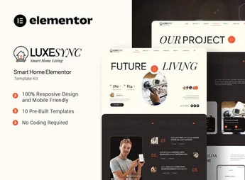 Luxesync – Smart Home Elementor Template Kit
