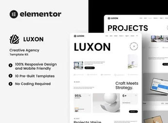Luxon – Creative Agency Elementor Template Kit
