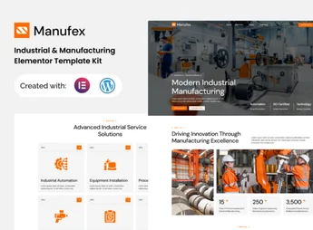 Manufex – Industrial & Manufacturing Elementor Template Kit