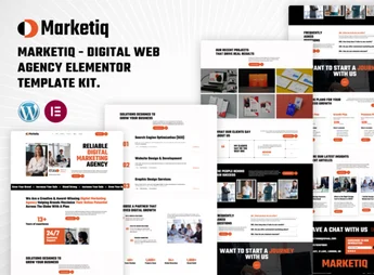Marketiq – Digital Web Agency Elementor Template Kit