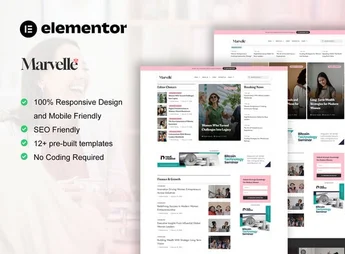 Marvelle – Modern Feminine Blog & Magazine Elementor Pro Template Kit