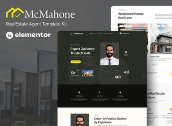 McMahone – Real Estate Agent Elementor Template Kit