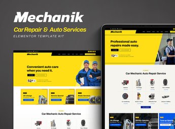 Mechanik – Car Repair & Auto Services Elementor Template Kit