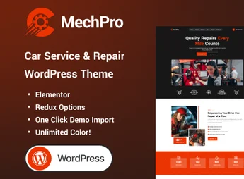 Mechpro – Car Service & Repair WordPress Theme