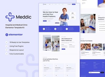 Meddic – Hospital & Medical Clinic Elementor Template Kit