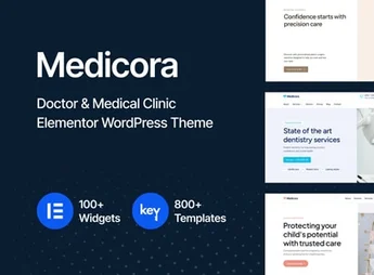 Medicora – Doctor & Medical Clinic Elementor WordPress Theme