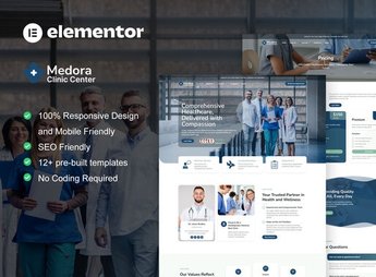 Medora – Medical Clinic Services Elementor Template Kit
