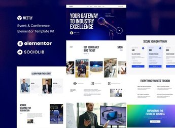 Meetly – Event & Conference Elementor Template Kit