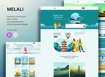 Melali – Tour & Travel Agency Elementor Template Kit