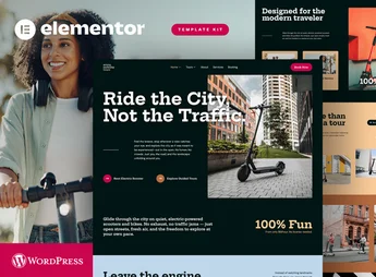 Micromobility Tours – Electric Scooter & Bike Rental Elementor Template Kit