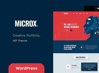 Microx – Personal Portfolio WordPress Theme + RTL