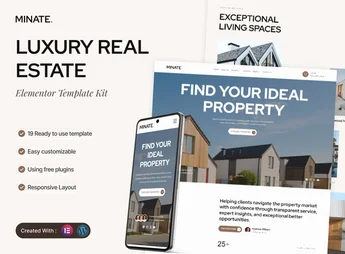 Minate – Luxury Real Estate Elementor Template Kit
