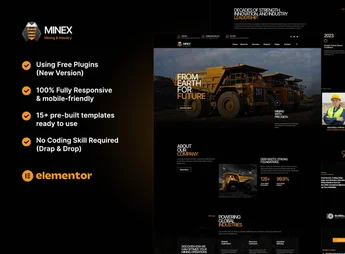 Minex – Mining & Industry Elementor Template Kit