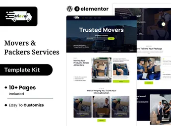 Miover – Packers & Movers Service Elementor Template Kit