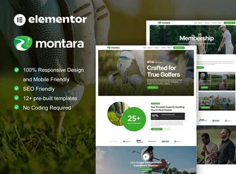 Montara – Golf Club & Academy Elementor Pro Template Kit
