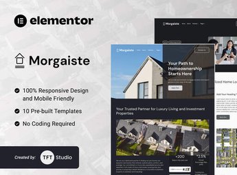 Morgaiste – Real Estate Mortgage Solutions Elementor Template Kit