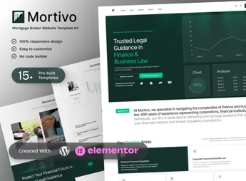 Mortivo – Mortgage Broker Elementor Template Kit