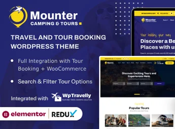 Mounter – Camping, Travel & Tour Booking WordPress Theme