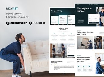 Movast – Moving & Relocation Services Elementor Template Kit