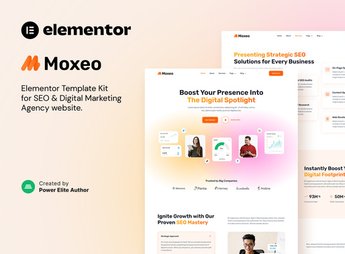 Moxeo – SEO & Digital Marketing Agency Elementor Template Kit