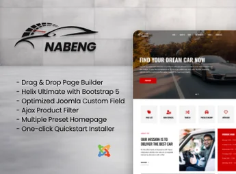 Nabeng – Car Directory with Ajax Filter Joomla Templates