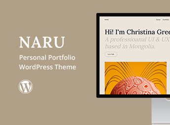 Naru – Personal Portfolio WordPress Theme